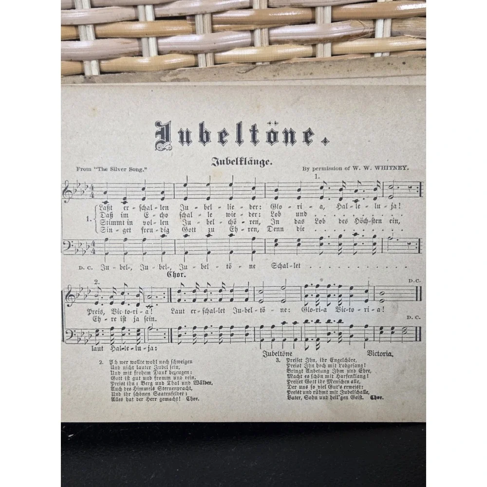 1892 Jubeltöne Hosianna (German Edition) Songbook for Families-Church Gatherings